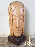 The maquette of the Vrouwenmasker dated 1929, height 20 cm