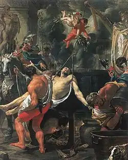 "The Martyrdom of Saint John the Evangelist at the Latin Gate" by Charles Le Brun