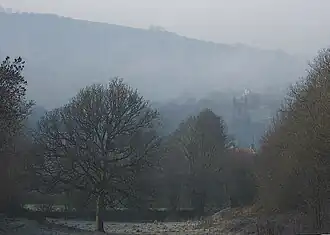 Matlock morning view from east, Lumsdale