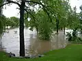 Bike path in Waterloo, Fireman's Park
