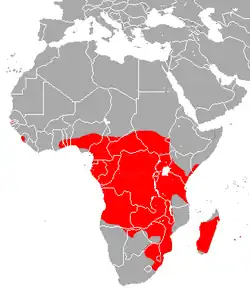 Map of range