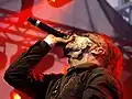Attila Csihar performing with Mayhem