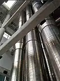 Air handling ducts inside the Mechanical Engineering Building's south wing expansion