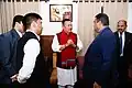Meeting Union Minister of Road Transport and Highways Nitin Gadkari in Delhi