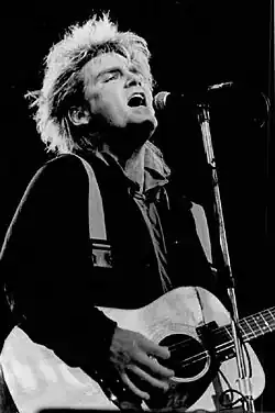 Peters performing live in 1984