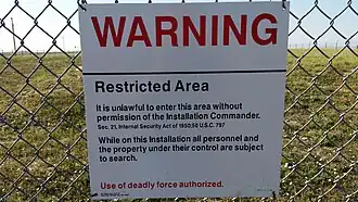 Warning sign