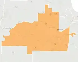 Map of the district