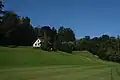 The golf course.