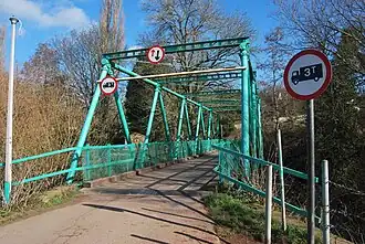 Inglis Bridge – 2012. Occupies the same position as the White bridge in 1905.