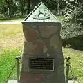Monument to the Unknown Scout was dedicated on February 13, 1948. Dedicated to the unknown boy scout in honor of all boy scouts of Sierra Madre past and present who served in World War 2, February 13, 1948.