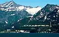 Mt. Francis (upper left) and pipeline terminal