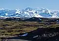 Mt. Shand centered in the distance