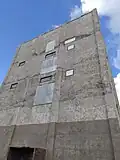 The abandoned radar tower in 2020