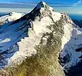 Aerial view of the southeast aspect of Mount Hooker