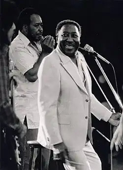 Image 16Muddy Waters, a major influence on the movement, pictured in 1971 (from British rhythm and blues)