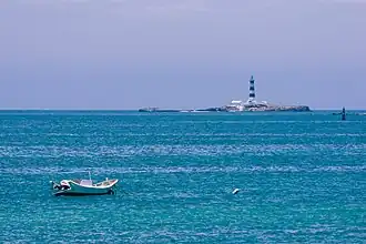 Lighthouse on Mudou Island in Baisha Township