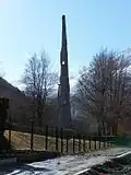 The Aiguille de l'Eau d'Olle, a climbing wall 30 metres high - the highest in Europe