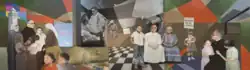 Mural “Tribute to Monsignor Óscar Arnulfo Romero”, located at the San Óscar Arnulfo Romero y Galdámez International Airport in El Salvador.