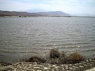 Mystic Lake seen from shoreline