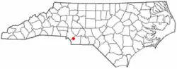 Location in the state of North Carolina