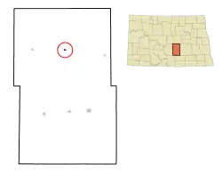 Location of Robinson, North Dakota