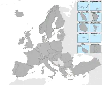 NUTS 3 in Europe