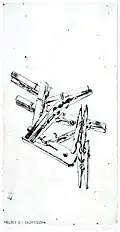Kiss III Gruppensex, drypoint, 34x17,5 cm, 1992,