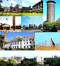 View of the city of Nairobi