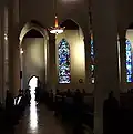 looking east across nave