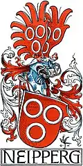 Coat of arms illustration by Otto Hupp in the Munich Calendar of 1899