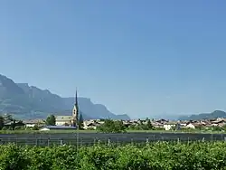 View from the south