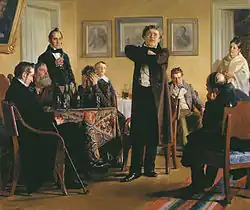 Pavel Mochalov among his admirers (1888)