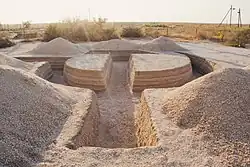 Yuri Shabelnikov [ru]. "New archaeology." Sand. 2014.