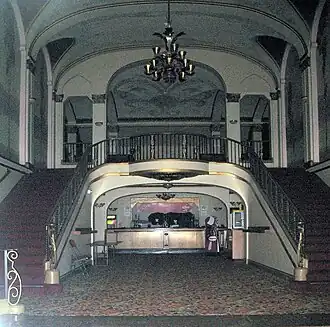 Concessions and stairs