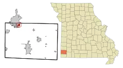 Location of Silver Creek, Missouri