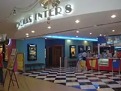Cinemas Inter movie teather on the fourth floor.