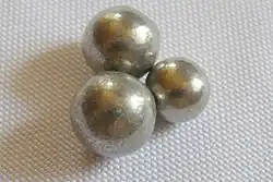 photo of 3 nickel spheres