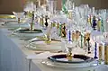 Crystal glasses designed for the Nobel Banquet by Gunnar Cyrén