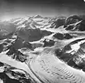 Mount Gerdine centered at top, with North Trimble Glacier