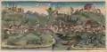 Hartmann Schedel view of Salzburg in the ‘Liber Chronicarum’ of 1493