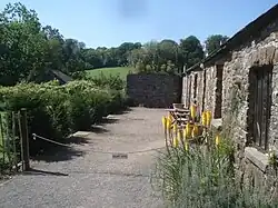 Cottages and offices at Aberglasney Garden