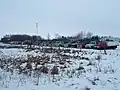 Old cars lined up near Hirsch