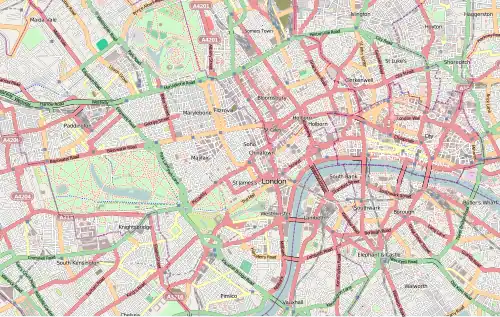 National Gallery is located in Central London