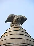 One of the sculptures of eagles by Józef Zygmunt Otto.