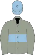 FRENCH GREY, light blue hoop and cap