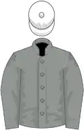 Grey, white cap