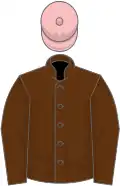 Brown, pink cap