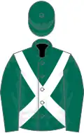 Dark Green, White cross belts