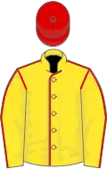 Yellow, red seams and cap
