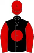 Black, red disc, sleeves and cap